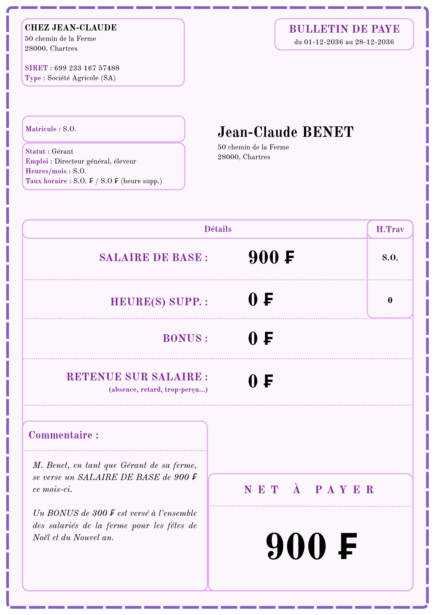 un bulletin de paye nouvelle génération