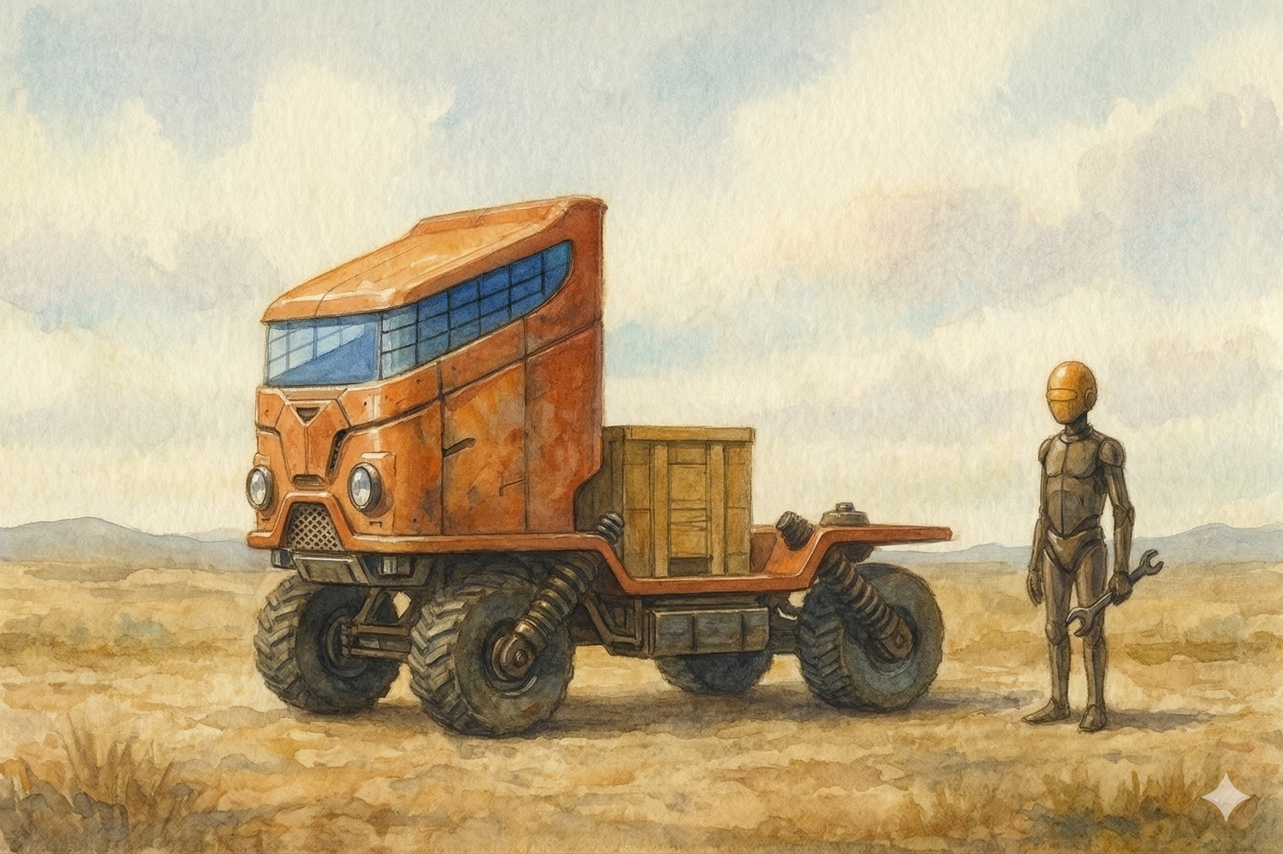 une image du véhicule Hermès de la Logistique